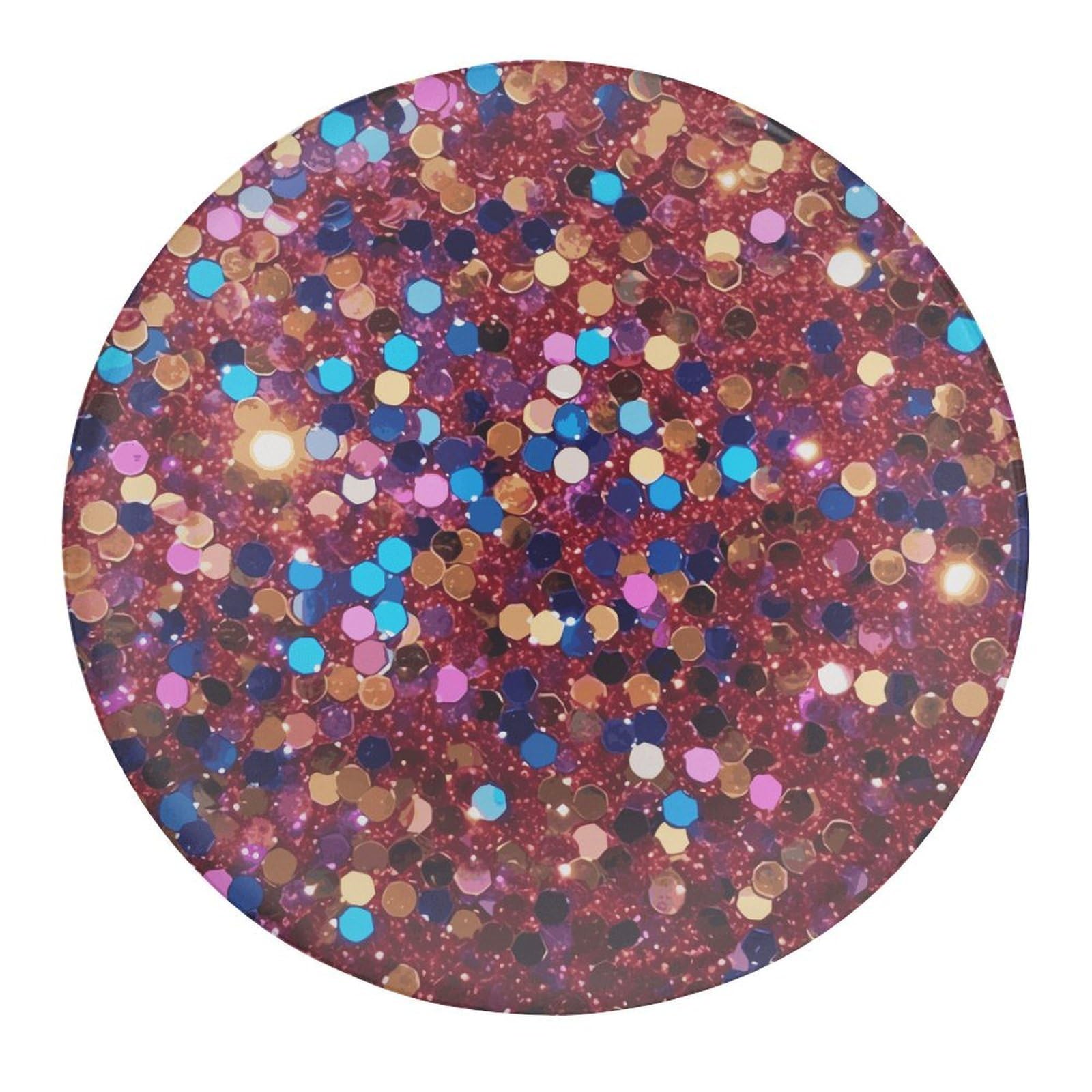 Fekiloot Style Glitter Pattern Refrigerator Magnet Fridge Magnet2 Pcs