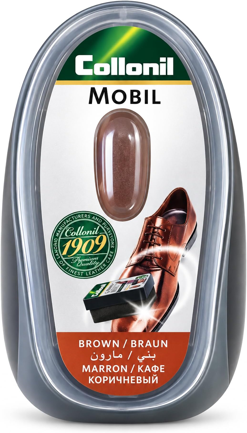Mobile Sponge With Liquid Brown – Professional Shoe Care, Cleaning, Protection & Shine
