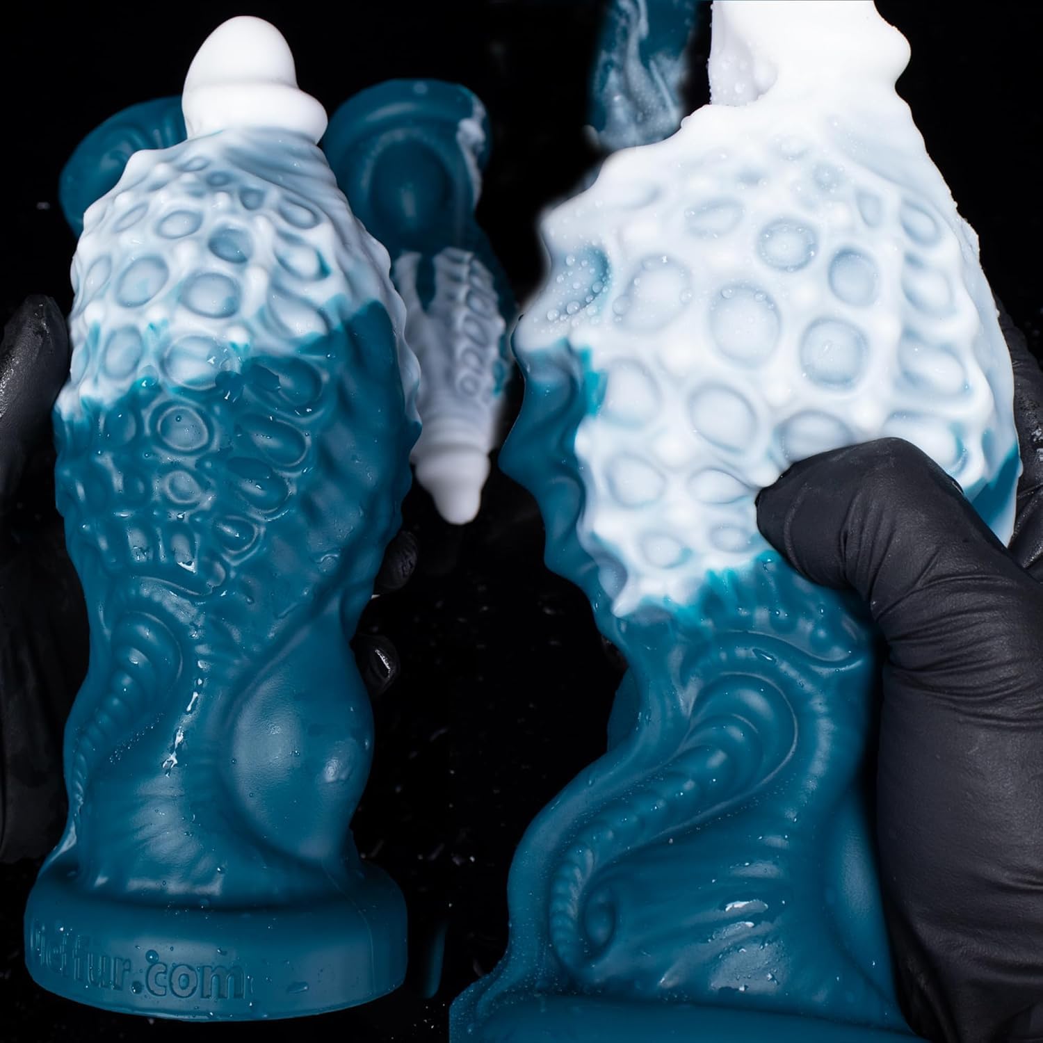 Consolador de fantasía de silicona con copa de succión - Masajeador de próstata Estimulador de punto G consolador de dragón para hombres y mujeres - Hombre Anal para juguetes sexuales (D218-M)