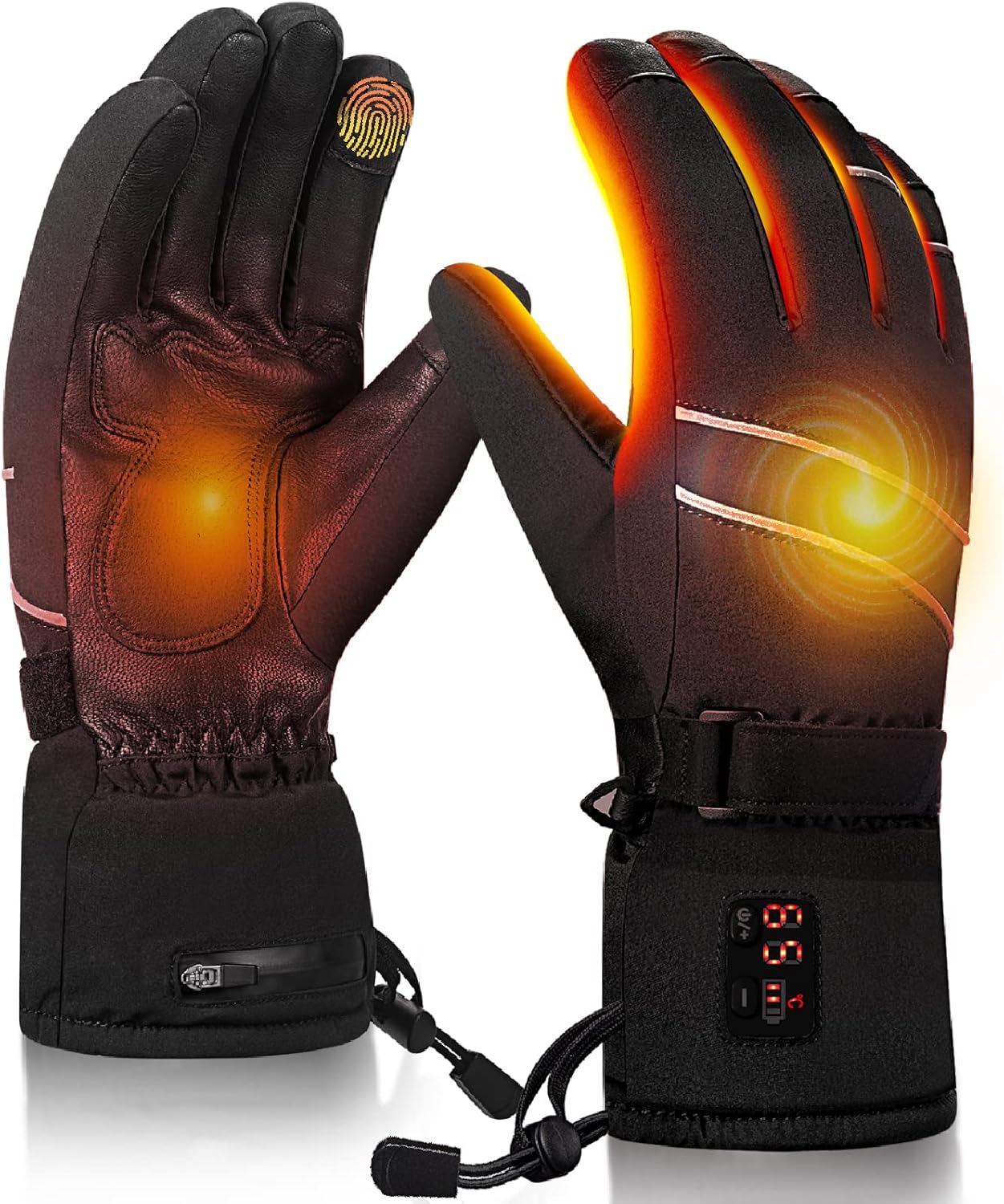 Heated Gloves for Women Men, Rechargeable Battery Winter