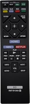 Replace RMT-B126A Remote Control Fit for Sony Blu-Ray DVD Player BDP-S3200