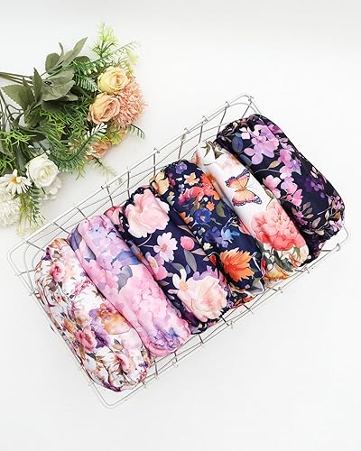 Miniatura 7 de ALVABABY Pañales de tela para bebé, paquete de 6 con 12 inserciones, fundas de pañales de tela, ajustables, lavables, reutilizables, para bebés