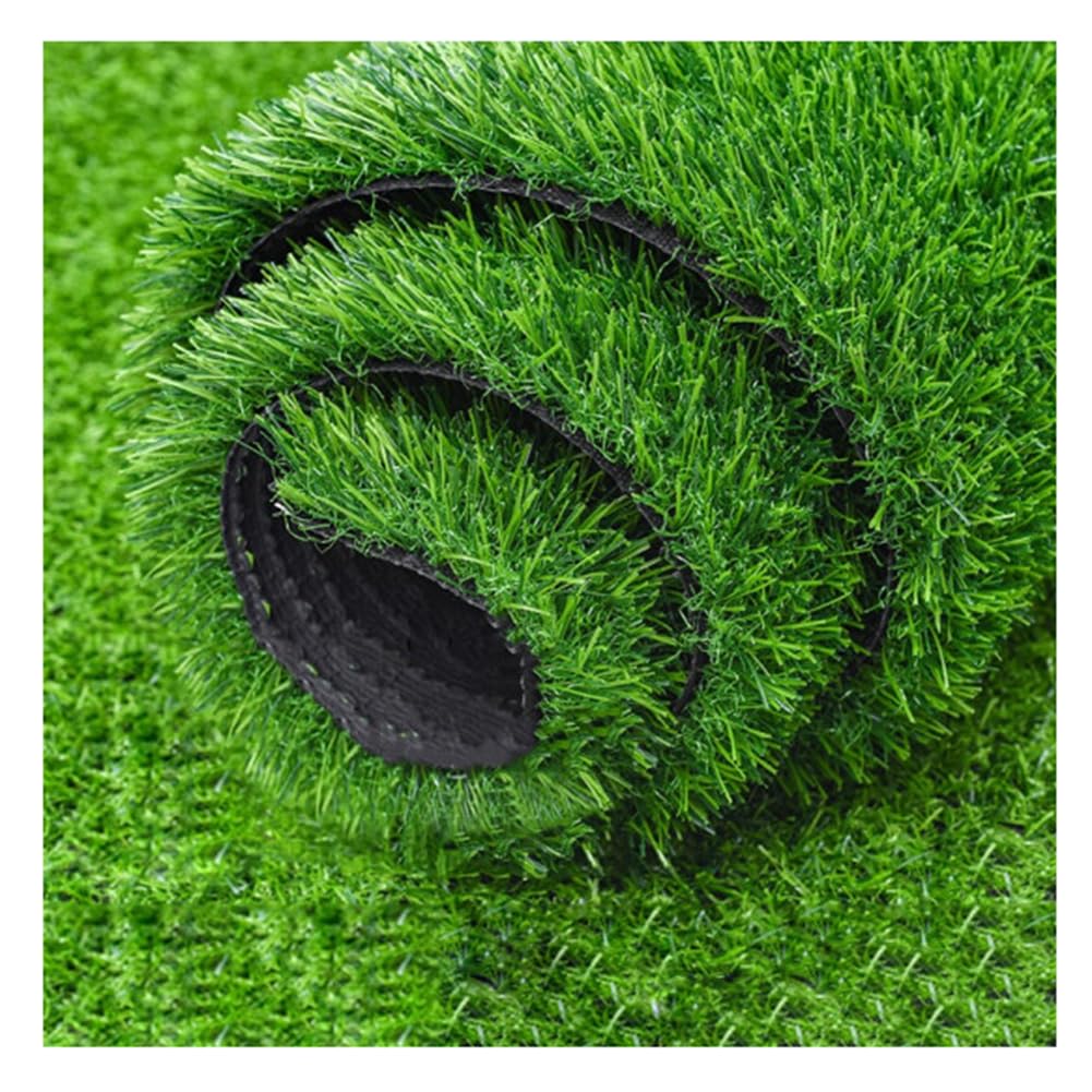 WLCNYL 2 X 10M' (32.8 Ft) Artificial Grass Realistic Fake Grass Deluxe Synthetic Turf 2CM Thick Lawn Pet Turf Dogs Pee Pads Area, Customized Available(Size:2x1m)