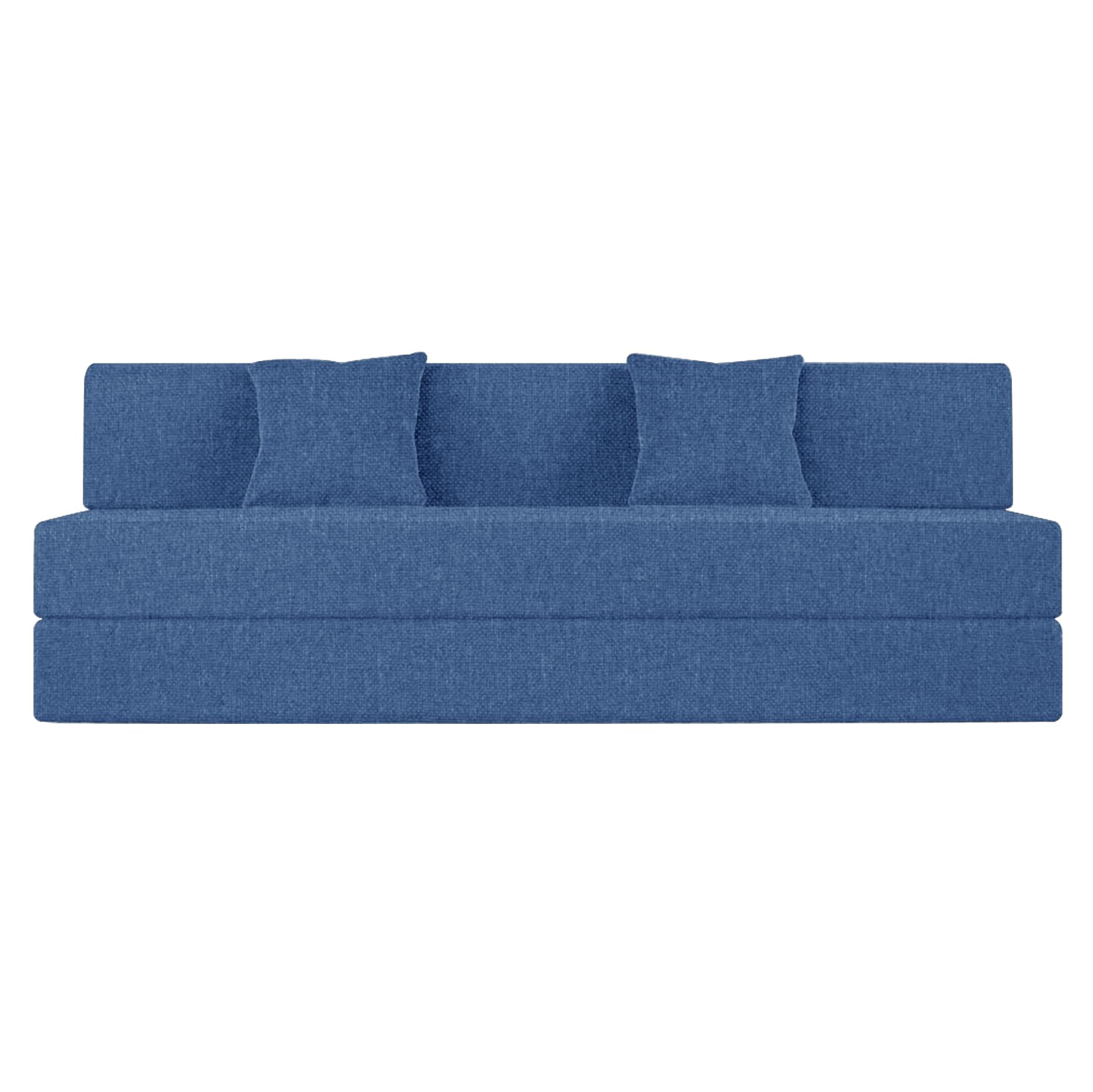 DECOR STUDIOS Folding Sofa Cums Bed -Sofa 3-Person, Sofa Bed 6X6 Feet - Sofa Bed, Sofa Cumbeds for Living Room, Flipper 3-Person Sofa-Blue-Color