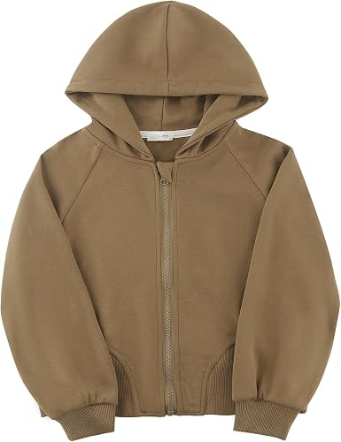 POBIDOBY Kids Zip Up Hoodies for Girls & Boys, Boys & Girls Sweatshirt for Coat 
