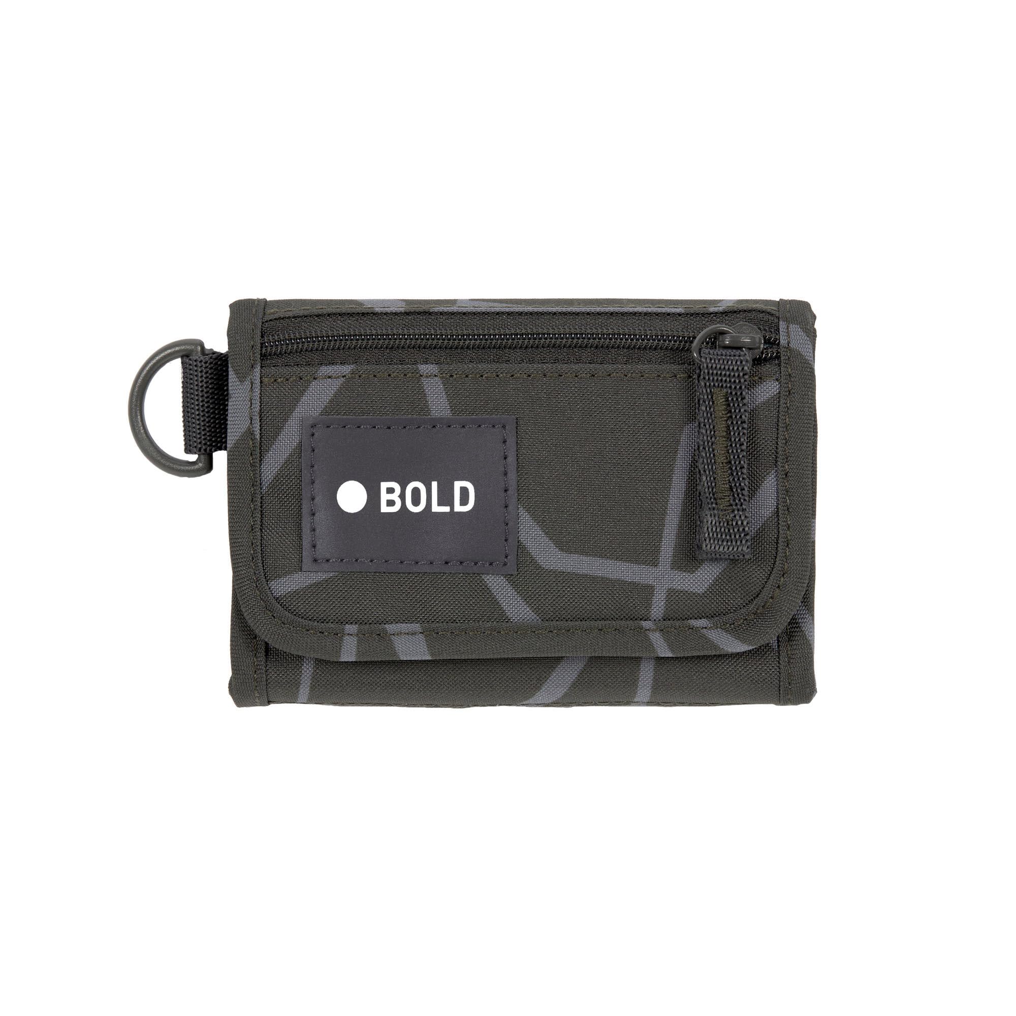 LÄSSIG Children's Wallet with Velcro Closure and Transparent Window/School Wallet Bold, Gray