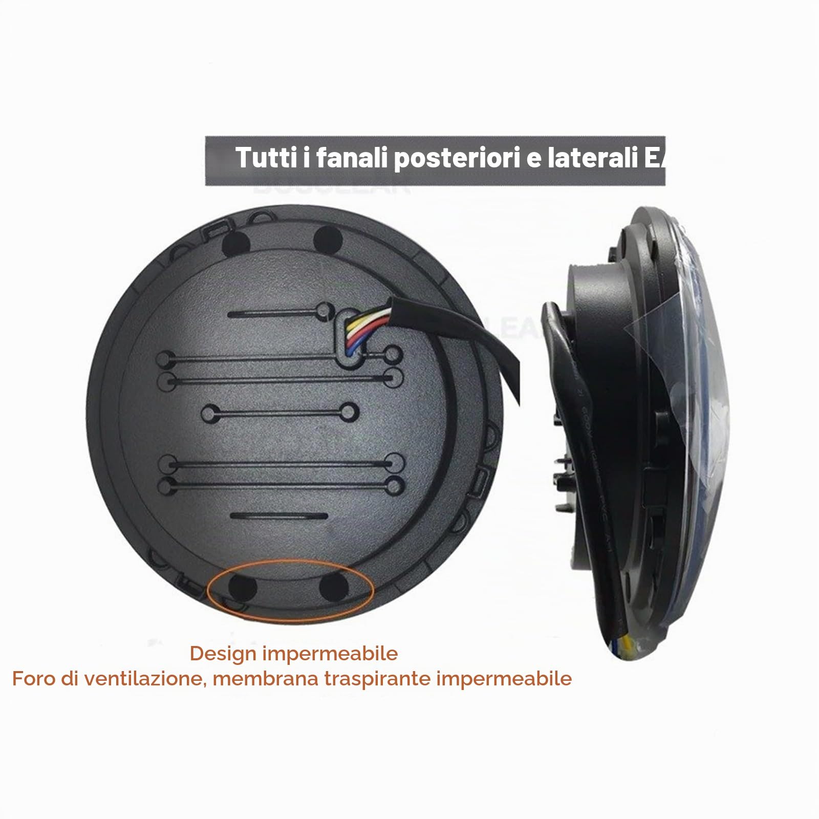 Fari Anteriori Fari A LED Da 7 Pollici Per Suzuki Per Samurai Faro Proiettore(2piece 60w black 1)