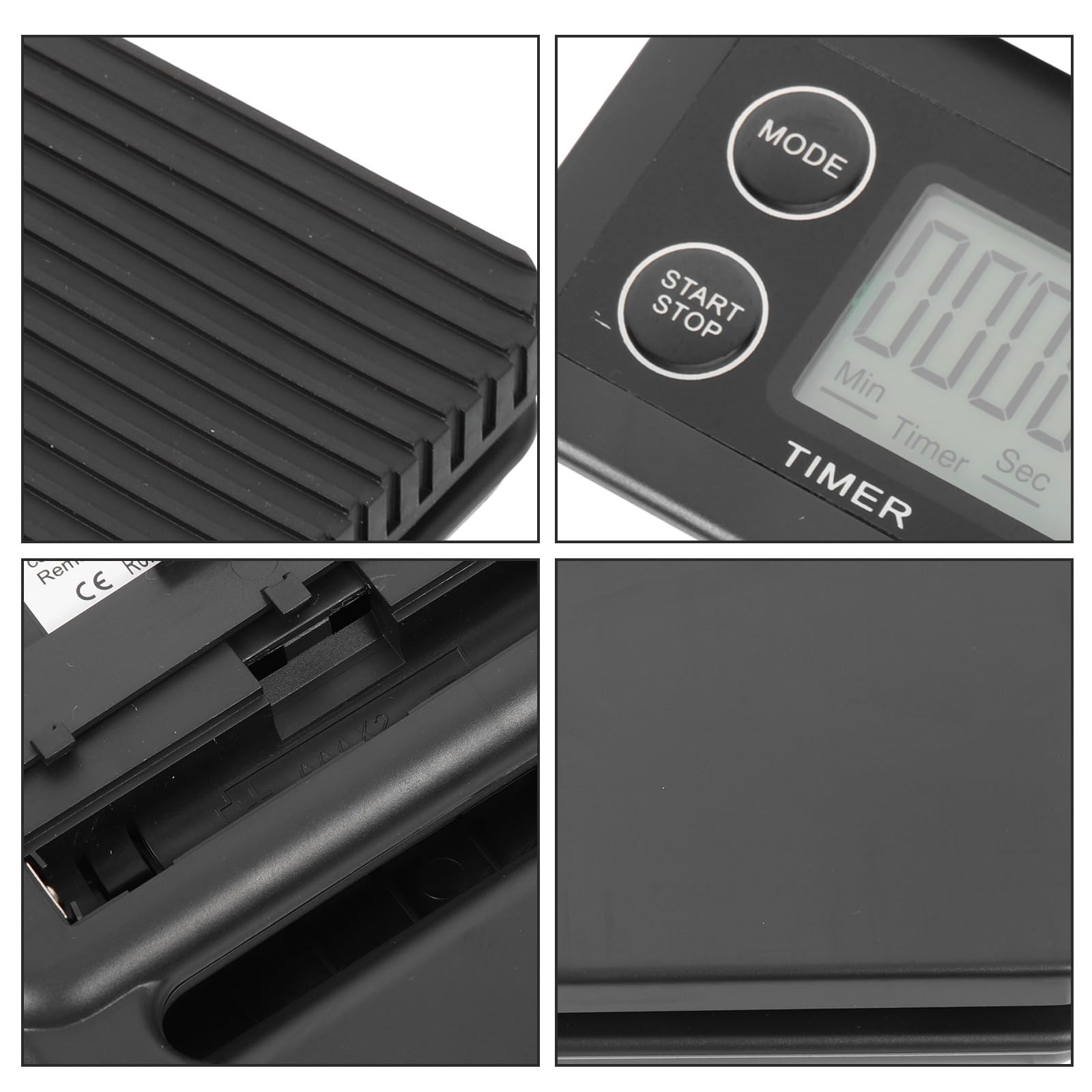 Báscula Digital Multifunción para Cocina y Café Temporizador, Capacidad 3kg, Material Abs, Diseño Compacto y Precisión 0.1g para Uso en Cocina