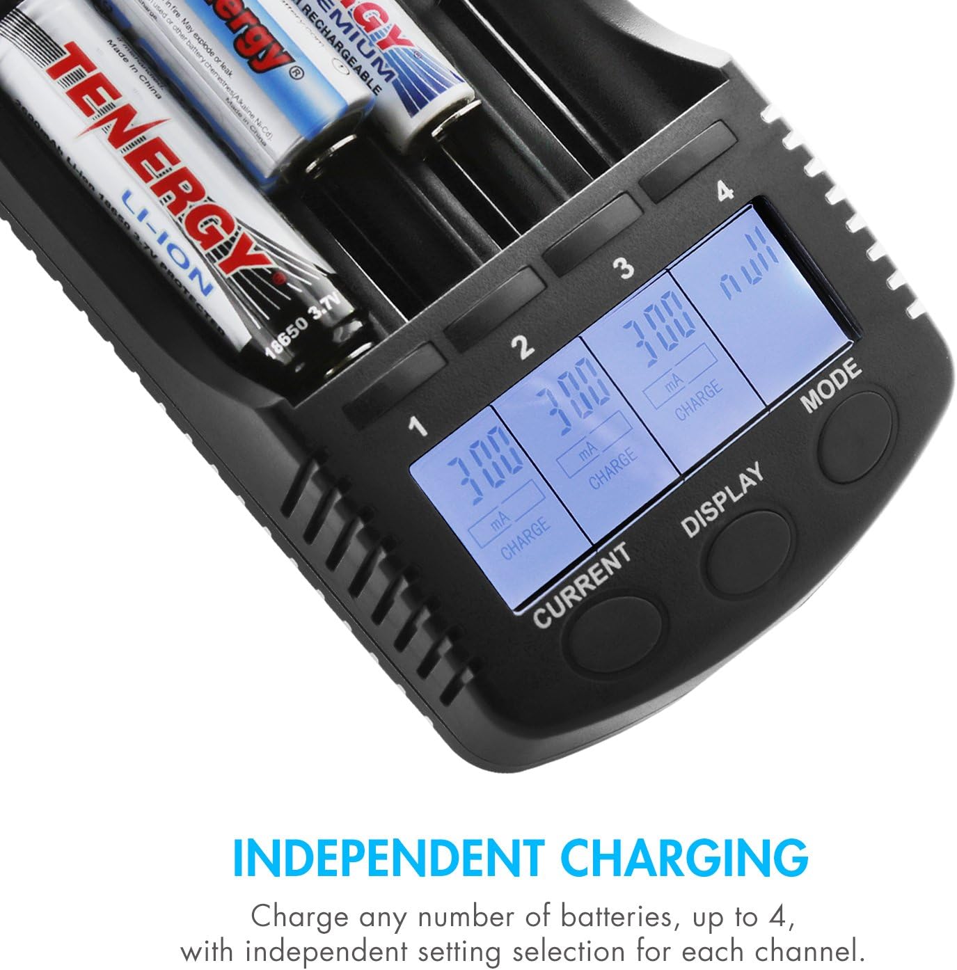 Buy Tenergy TN456 Intelligent Universal Battery Charger with 4 Slots