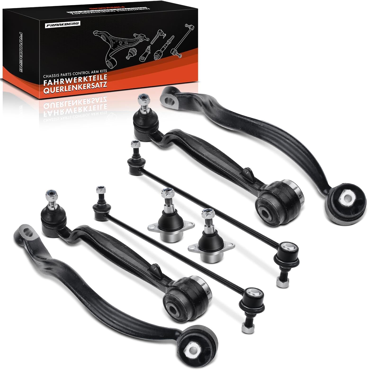 Frankberg Wishbone Arm Ball Joint Support joint 8 pcs Front Compatible with R.a.n.g.e R.o.v.e.r III L322 LM 3.0L-5.0L 2002-2012 Replace# LR018344