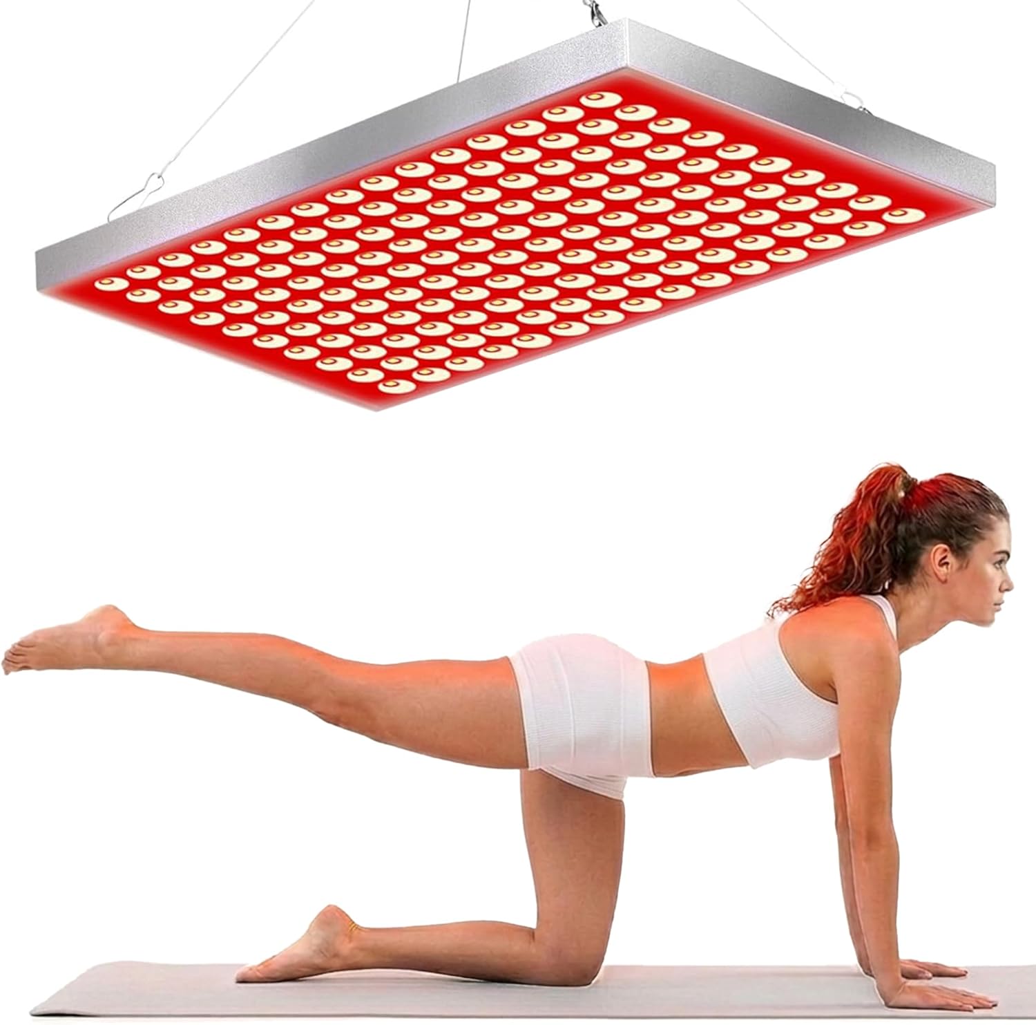 Red Light Therapy, Dual Chip Elite Grade LED Red Infrared Light Device with Near-Infrared Light 660nm 850nm High Power Red Light Therapy Panel at Home, Ideal for Body, Face,100W