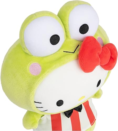 Miniatura 3 de GUND Sanrio Hello Kitty Keroppi Peluche, animal de peluche premium para edades de 1 año en adelante, verde, 9.5"