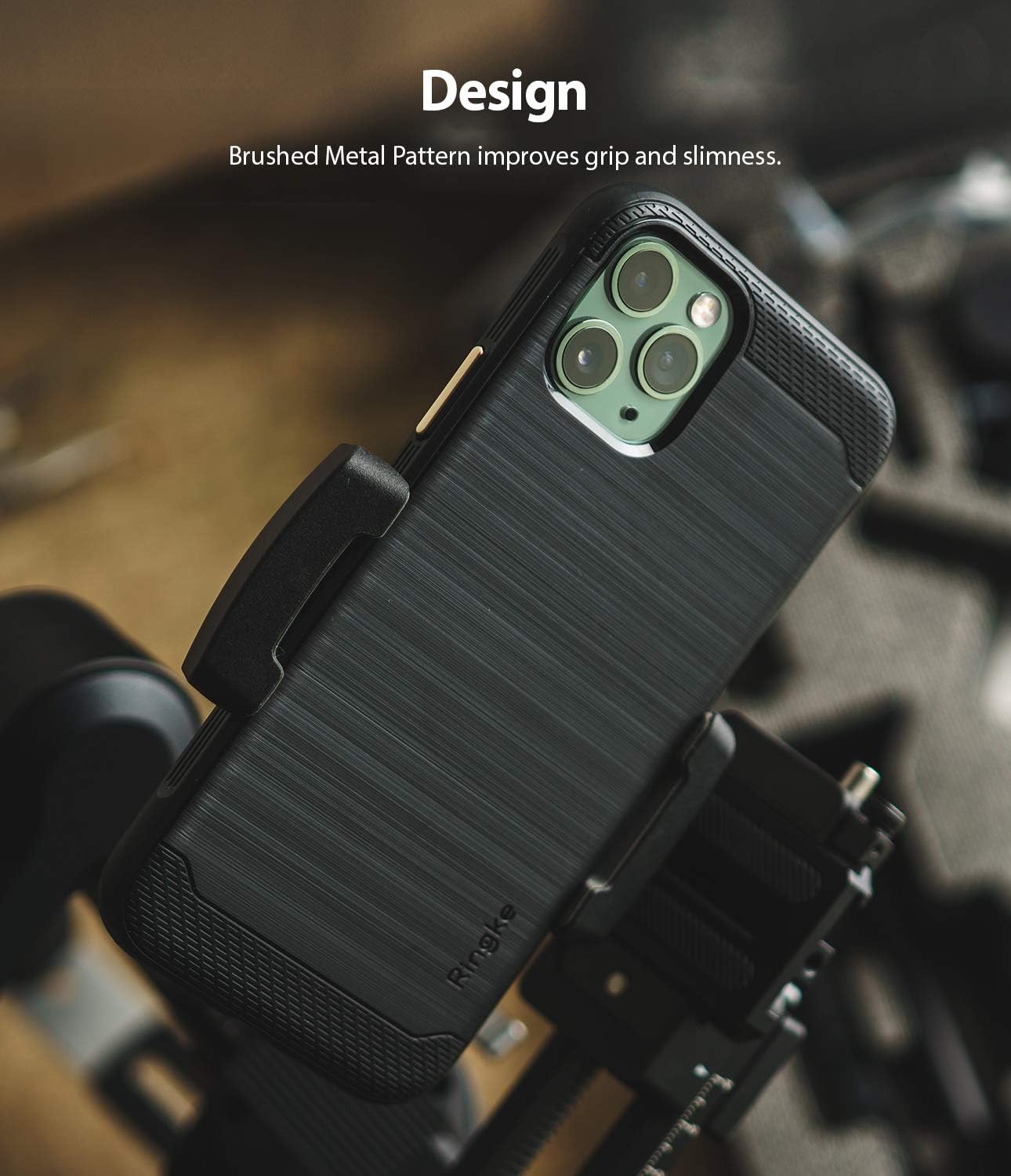 Ringke Onyx Compatible with iPhone 11 Pro Max Case, Tough Rugged Durable Shockproof TPU Grip Phone Back Cover - Black