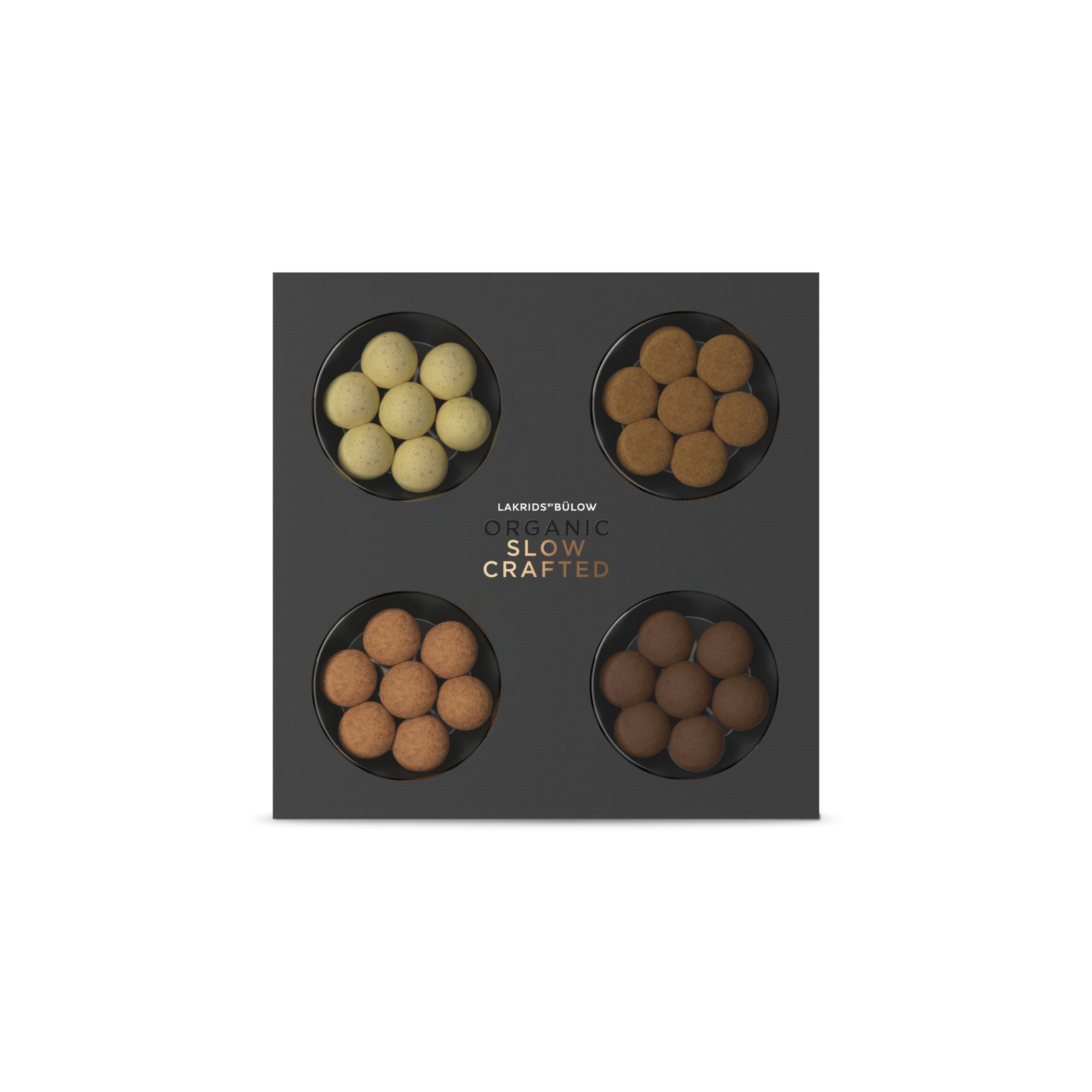 LAKRIDS BY BÜLOW - Slow Crafted Selection Box - 175g - Handgefertigte Lakritze umhüllt von edler Schokolade in hochwertiger Geschenkbox