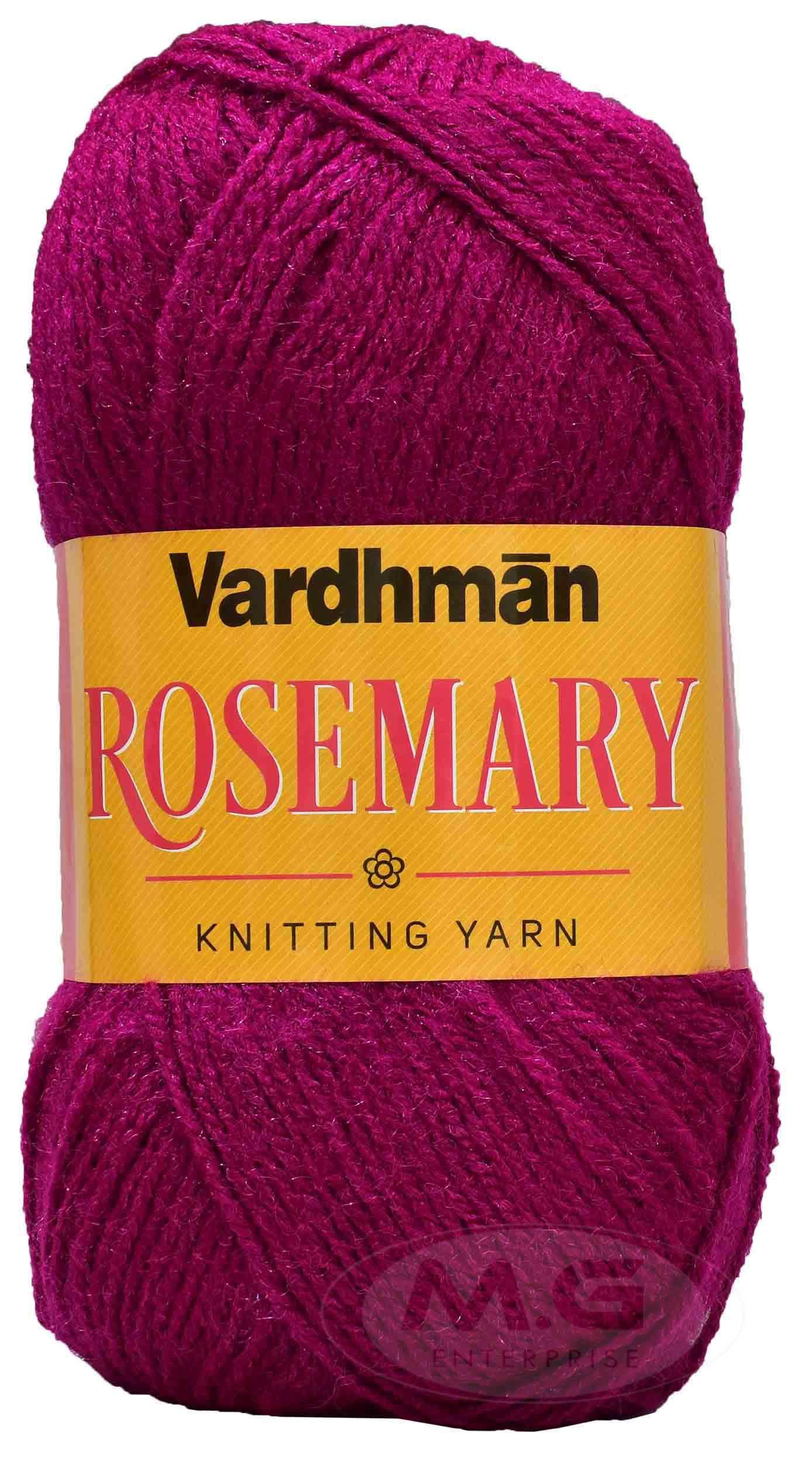 M.G ENTERPRISE Rosemary Strawberry 400 GMS Wool Ball Hand Knitting Wool/Art Craft Soft Fingering Crochet Hook Yarn, Needle Knitting Yarn Thread Dyed-SP Art-FHC