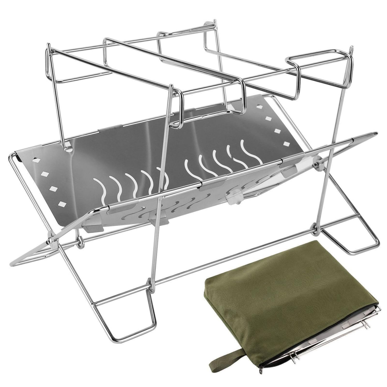 Sodeber Multicolor Trilateral Plans Rustless Pliable Outdoor Providing High Efficiency Heating And Barbecue For Various Tasks Safe