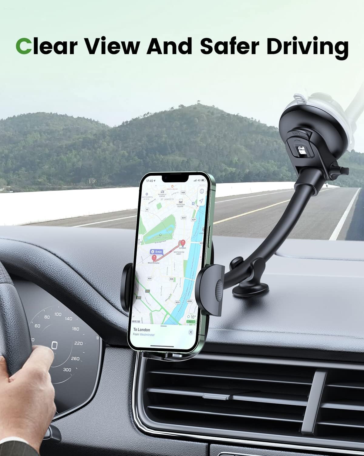 HEARTZ XPL370 ARAÇ TELEFON TUTUCU SÜPER VAKUM UZUN VE ELASTİK YAPI İLE TAMAMEN ÖZGÜR HAREKET İMKANI VERİR DESTEK KOLU BULUNUR GERÇEKTEN EN İYİSİ !!!!!