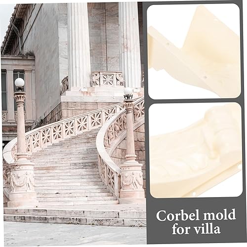 Miniatura 8 de EXCEART Molde de columna romana DIY Corbel Molde de fundición de hormigón para villa europea Villa Molde de Corbel para villa Molde de villa Corbel