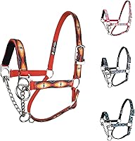 Vista 4 de Tahoe Tack Cabestro de retención de ganado superpuesto de nailon con banda nasal acolchada - 6 meses de garantía