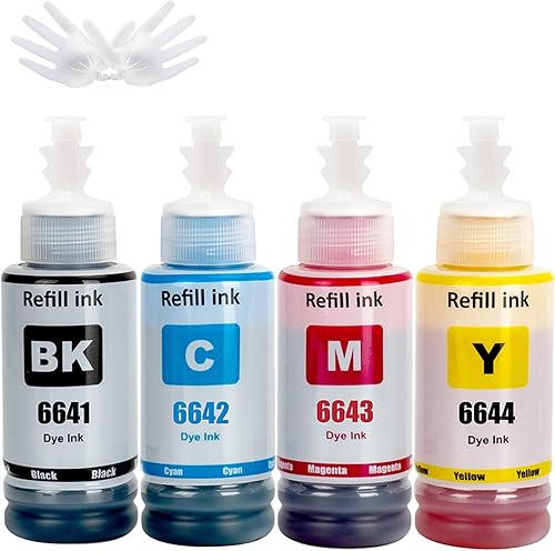 Botellas de repuesto de tinta 664 T664 compatibles con ET-2550 ET-2600 ET-2650 ET-2500 ET-16500 ET-4500 L100 L110 L120 L200 L210 L220 L300 L355 0W x