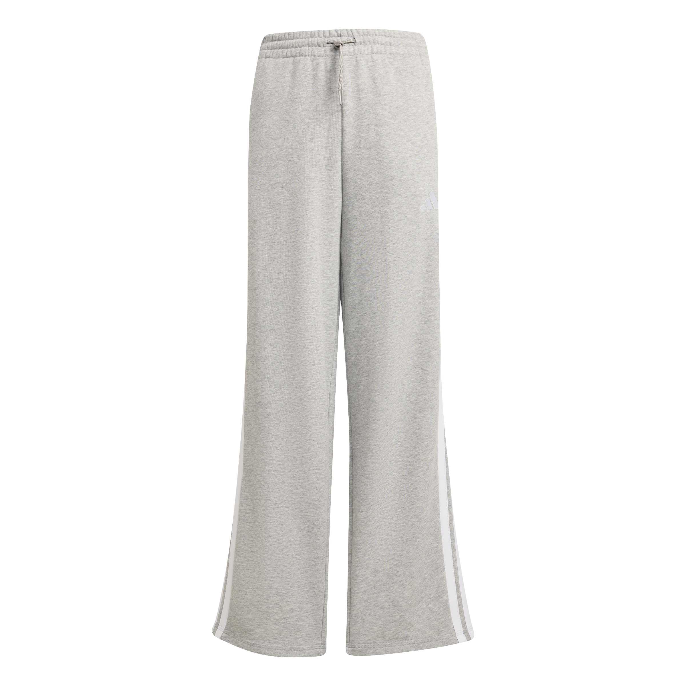 adidas Girl's Essentials Pants, Medium Grey Heather/White, 13-14 Years