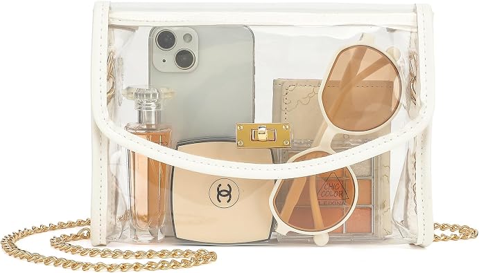 YGR Clear Bag for Stadium Events Stadium Approved Crossbody Purse for Women