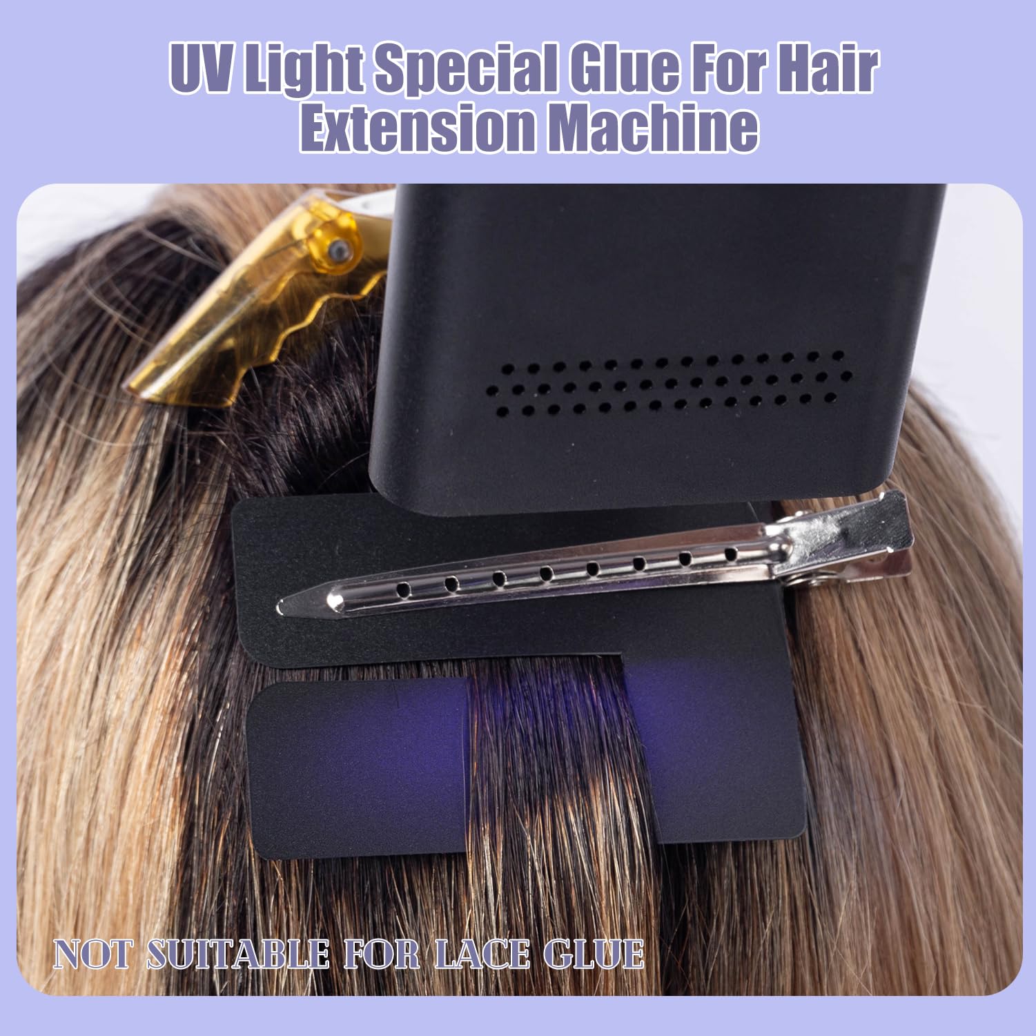 Amazon.com : UV Light Hair Extension Kit, UV Lamp hair  display picture 3
