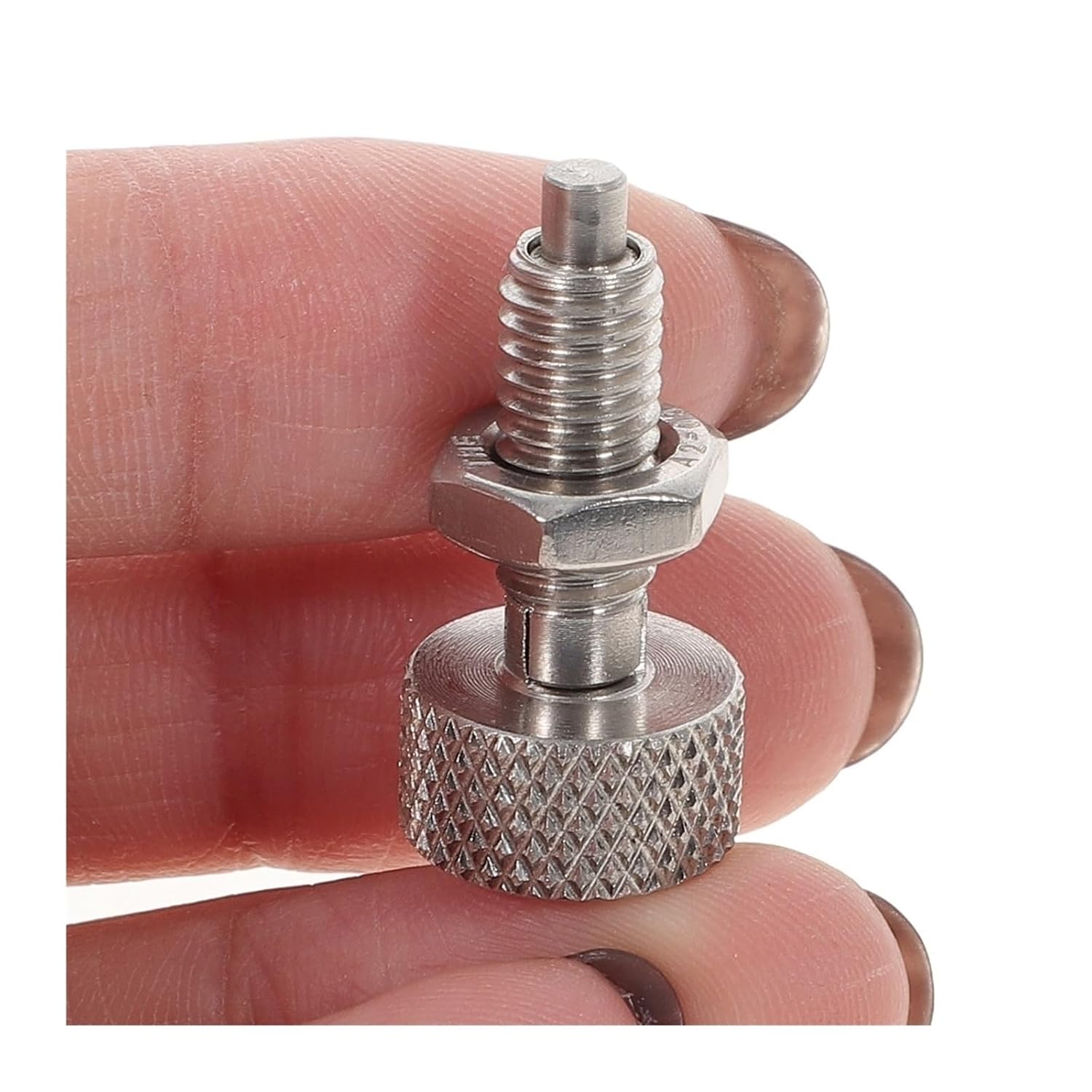 2 Pcs Knurled Knobs Spring Plunger for Rolling Toolbox Stainless Steel Lock Out