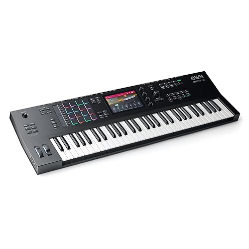 Akai Professional MPC Key 61 - Standalone Music Production Synthesizer Keyboard with Touch Screen, 16 Drum Pads, 20+ Sound Engines, Semi Weighted Keys, and Native Instruments Integration