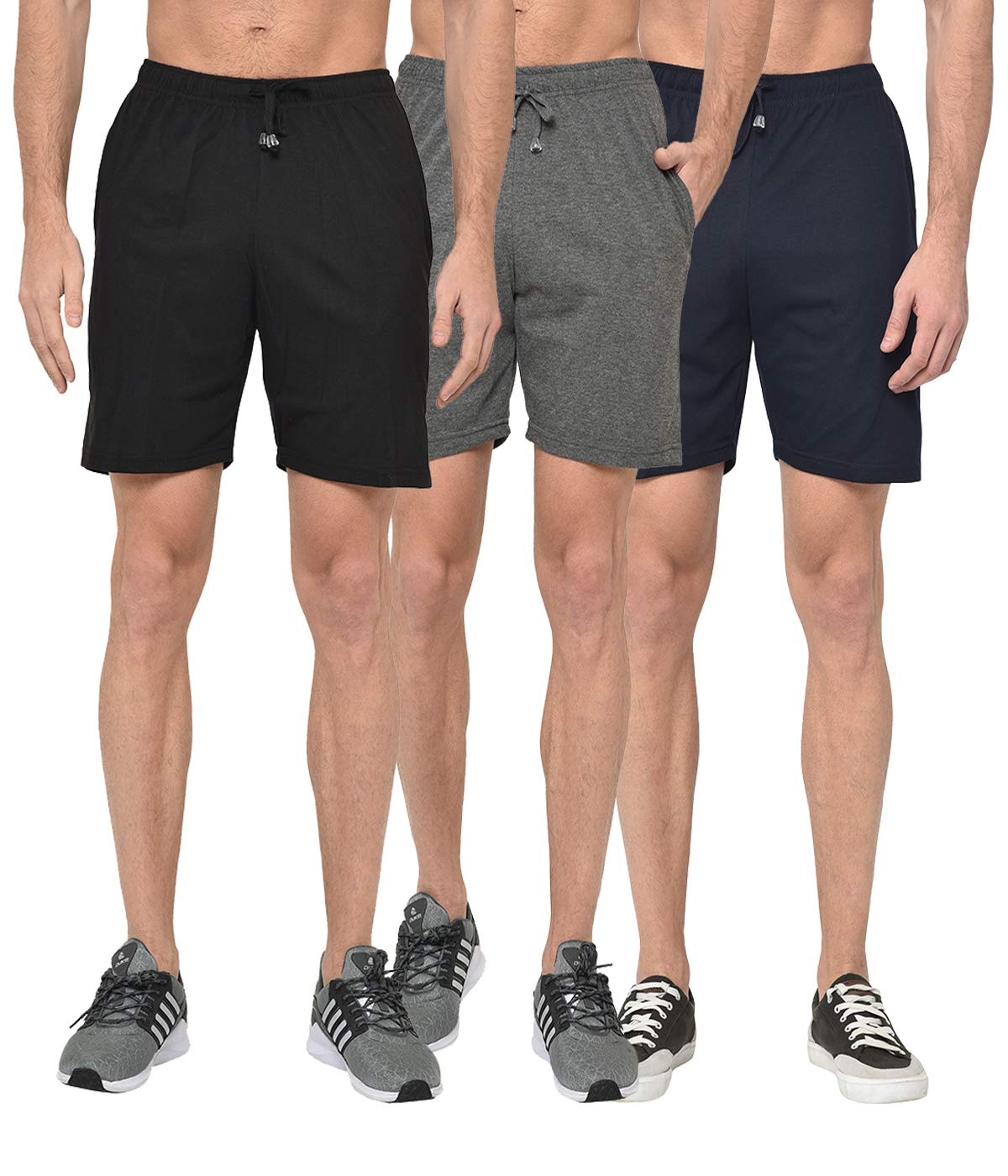 mack jonney Men's Basic Shorts (Pack of 3)-picture-46