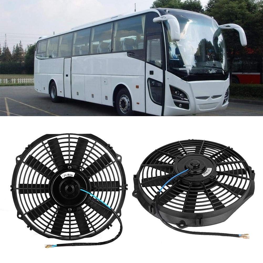 KSTE 12" 12V 80W universal for coche acondicionador de aire del ventilador de refrigeración del motor electrónica Accesorios for el coche