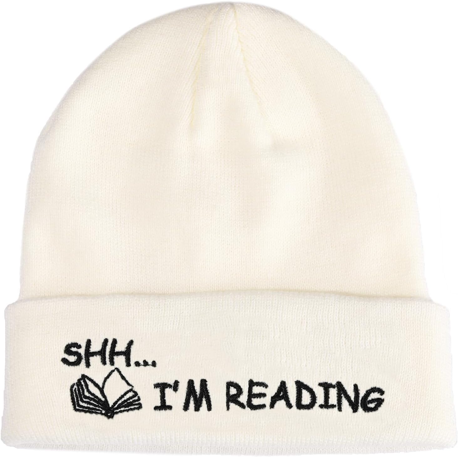 Book Lovers Gifts Hat Beanie for Women Men Reading Embroidered for Readers Bookish Book Club Librarians Bookworms Stuffers