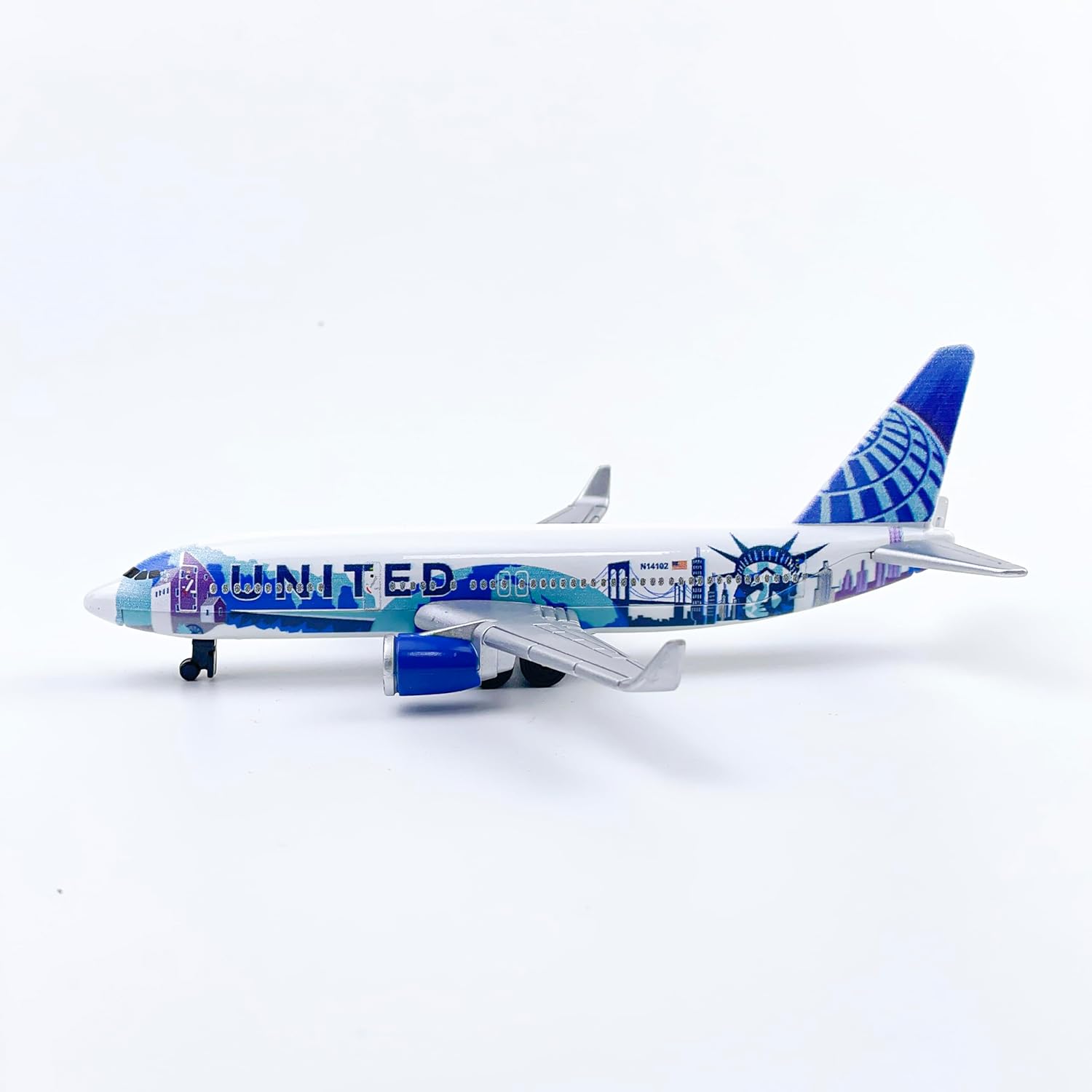 AVIAMUSE Model Airplane, United N14102 Aircraft Planes Model Suitable for Collection and Christmas Birthday, Desktop Decor