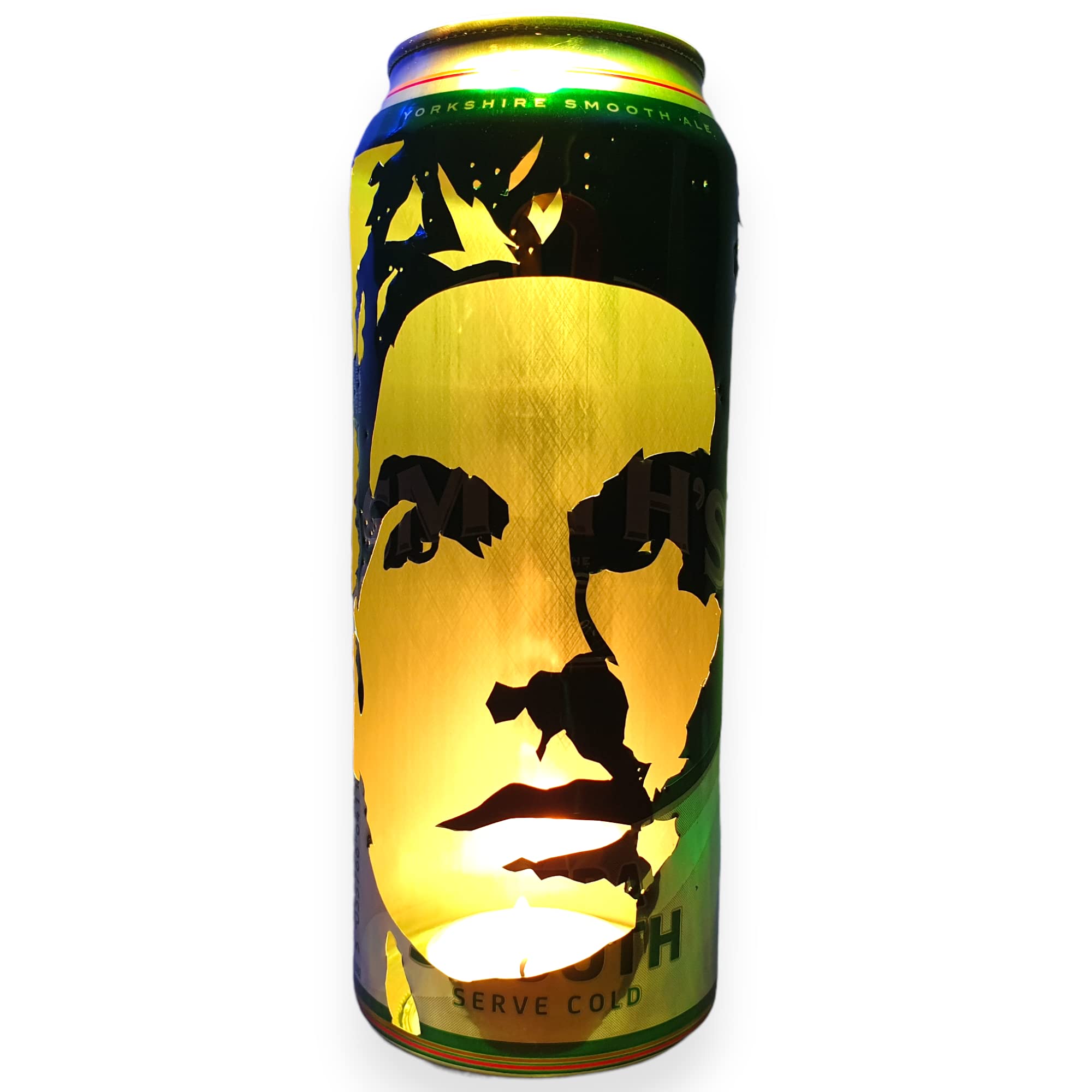 Morrissey Beer Can Lantern! The Smiths Pop Art Portrait Candle Lamp - Unique Gift!