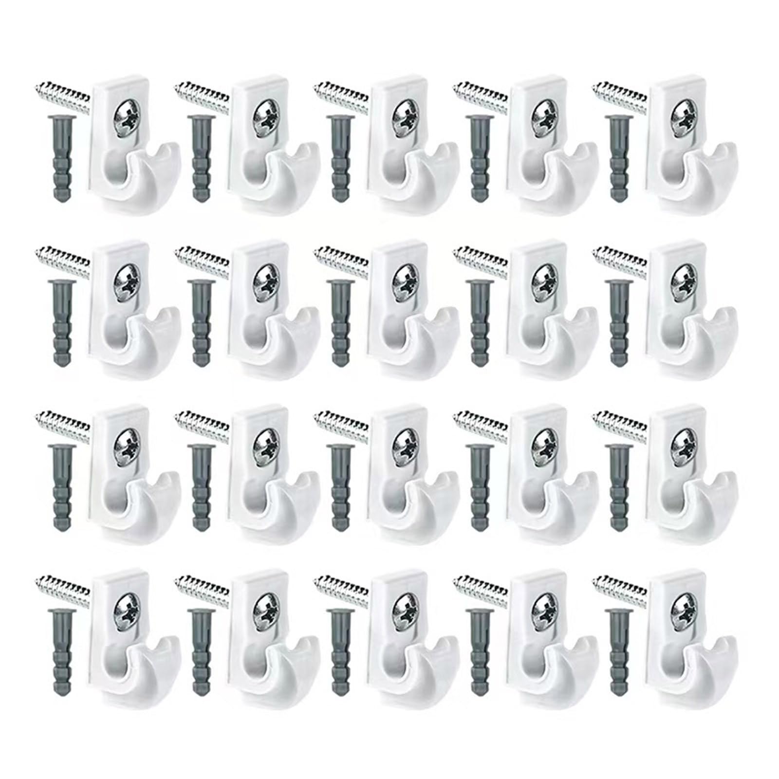 ETAWDE 20pcs Screw in Ceiling Hooks Heavy Duty Hooks Light Hanger Hook for Secure Mounting of Hanging Lamp & Plant Holders