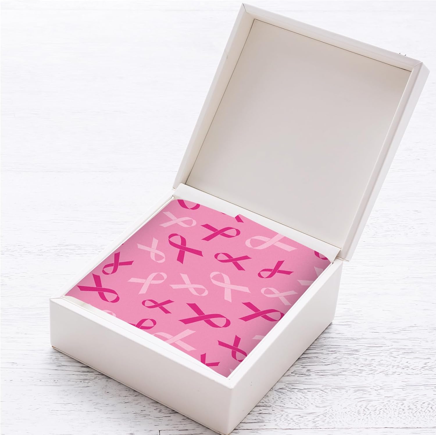 Whaline 90 Sheets Pink Ribbon Tissue Papers Breast Cancer Awareness Wrapping Paper Black Pink White DIY Craft Paper for Women Girls Breast Cancer Month Charity Party, 14 x 20 Inch