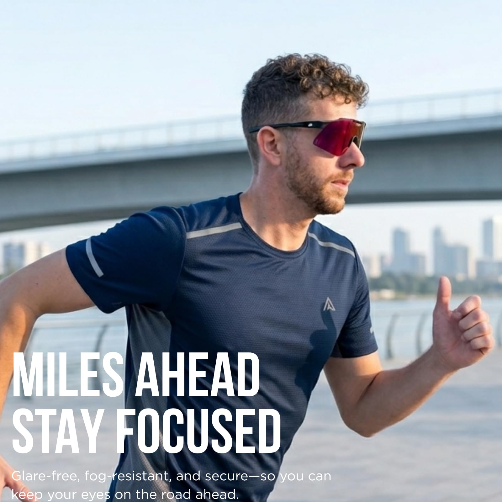 AEROX Gafas de sol para correr y gafas deportivas para hombres y mujeres, para ciclismo y béisbol