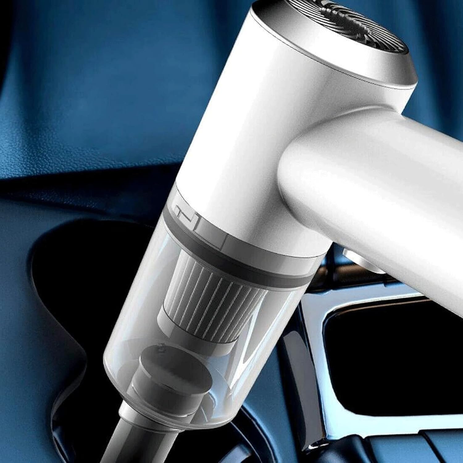 Vacuum Cleaner Car Vacuum Cleaner Cordless Vacuum Home & Car Dual Use Vacuum Cleaner (Color : White)