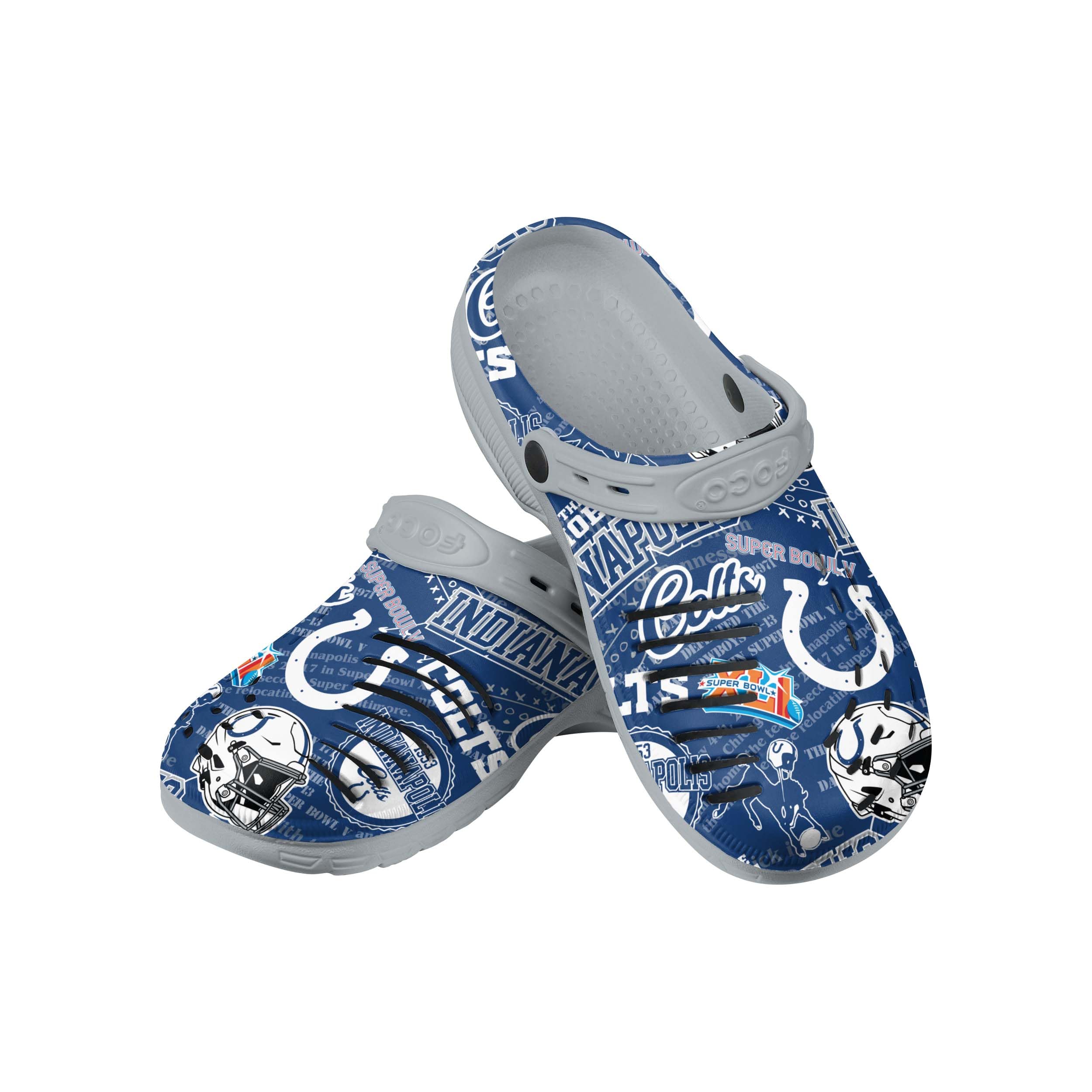 FOCO Arizona Cardinals NFL Mens Historic Print Clog with Strap
