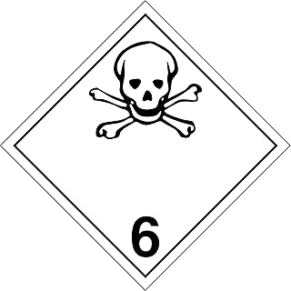 GHS/HazCom 2012: Drum Label, Vinyl, Class 6 (Pack of 100)