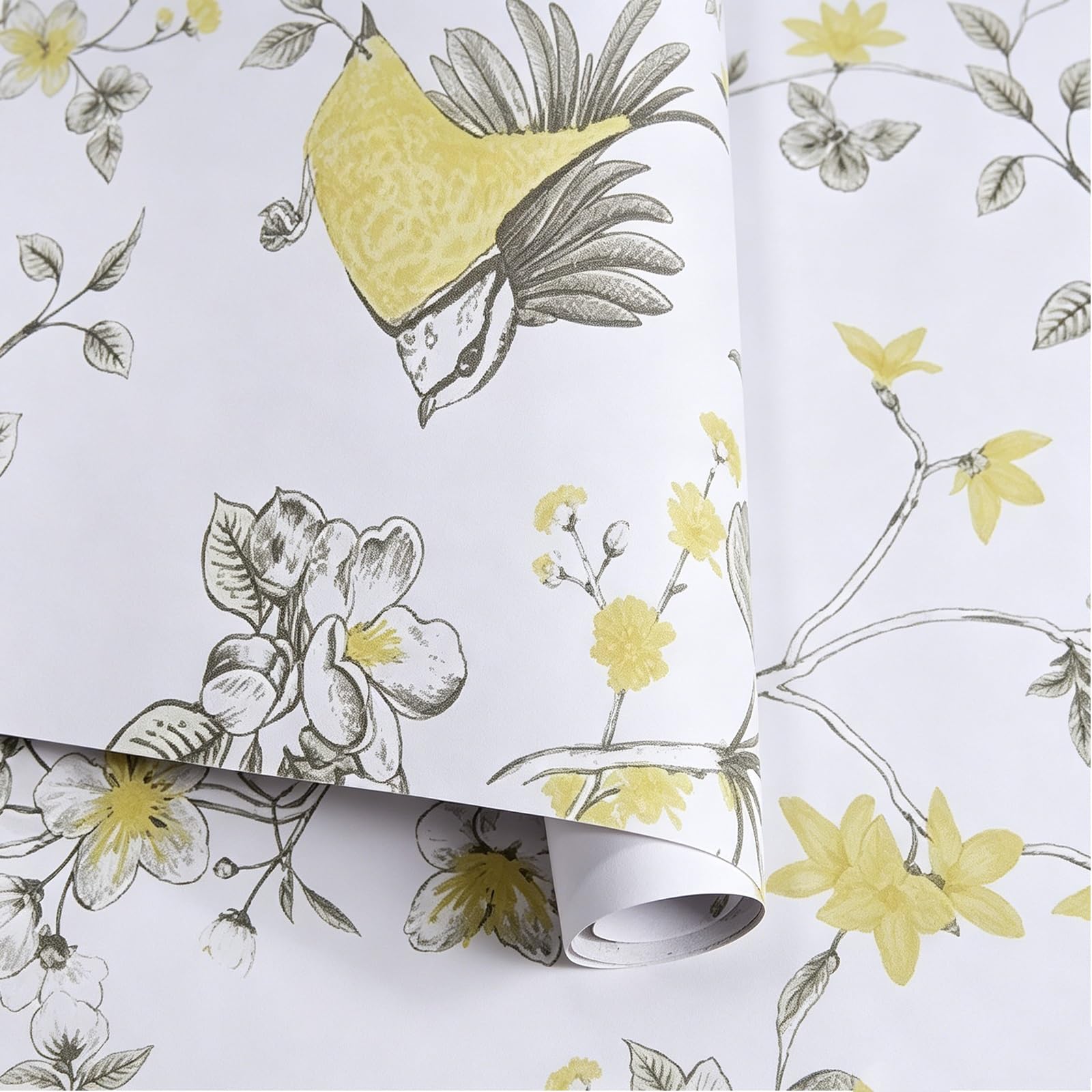 Zynqra B ﻿Peel And Stick Wallpaper Floral Contact Paper,Self Adhesive Decorative,Modern Contactpaper For Cabinets Drawers Edroom Thicken Vinyl(,L100cm/39.4In*W120cm/47.2In)