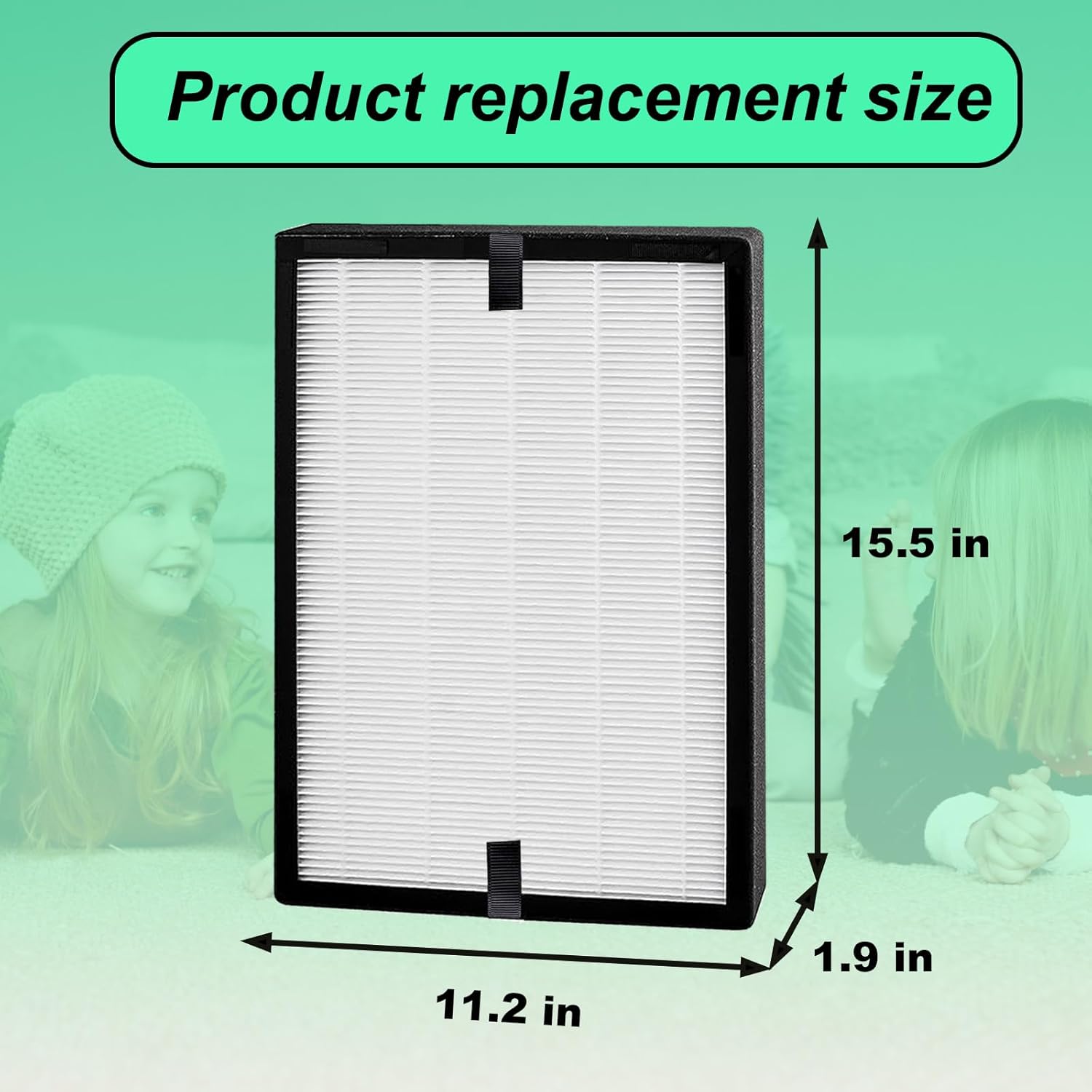 1 Packs HP700 True HEPA Replacement Filter Compatible with Hunter HP700 Series Air Purifier, Compare to Part# H-HF700-VP & H-PF700, 1 x H13 HEPA + 2 x Activated carbon - Image 2