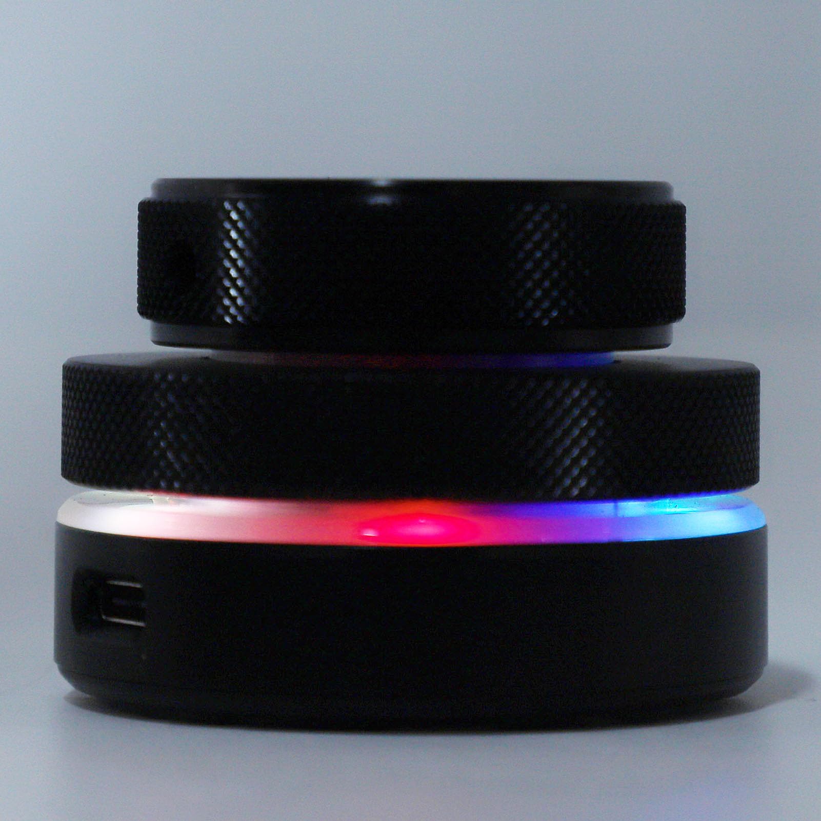 Lautstärkeregler, Bluetooth 2.4G Multimedia-Controller, Kabelgebundener -Geräteschalter mit RGB-Licht, Ideal für Telefon, Tablet, PC und IOS