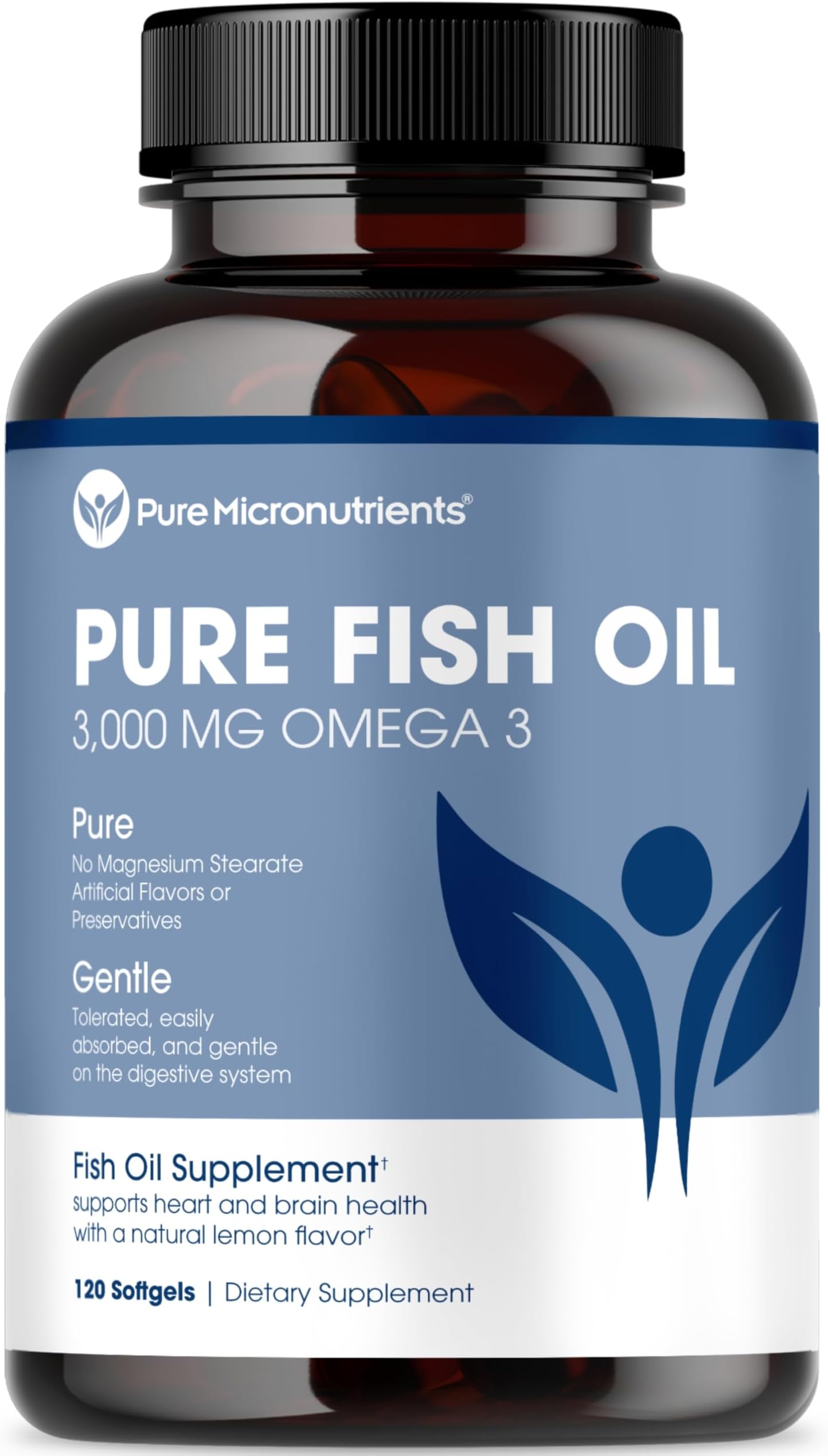 Omega 3 Fish Oil, Burpless Lemon Flavor, EPA & DHA, 90 Softgels