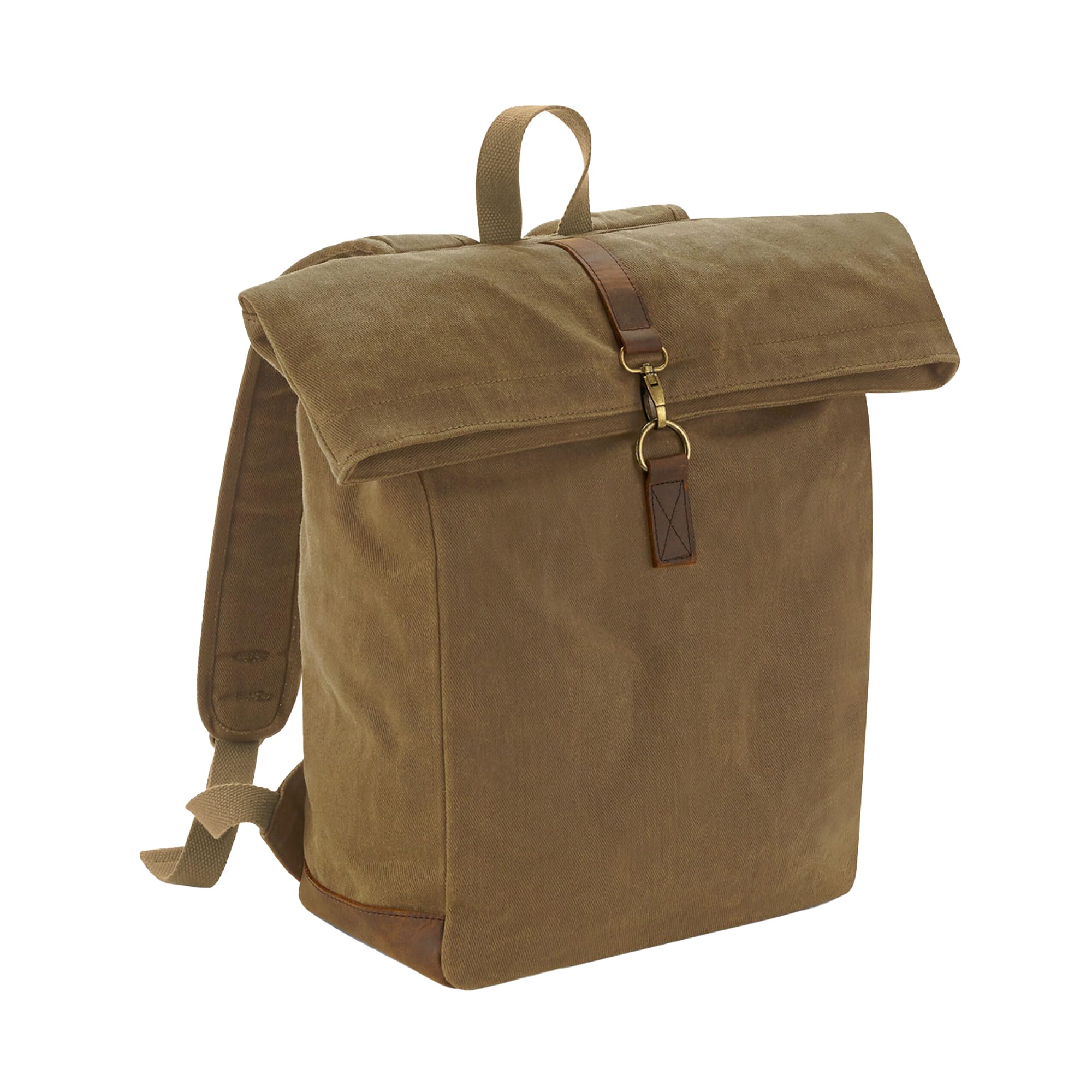Quadra QD655 Heritage Waxed Canvas Backpack - Desert Sand