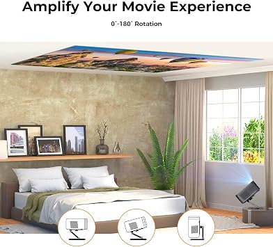 KOGATA Projector Foldable Stand, Ultra-Compact Foldable Stand with Easy Setup and 180-Degree Rotation
