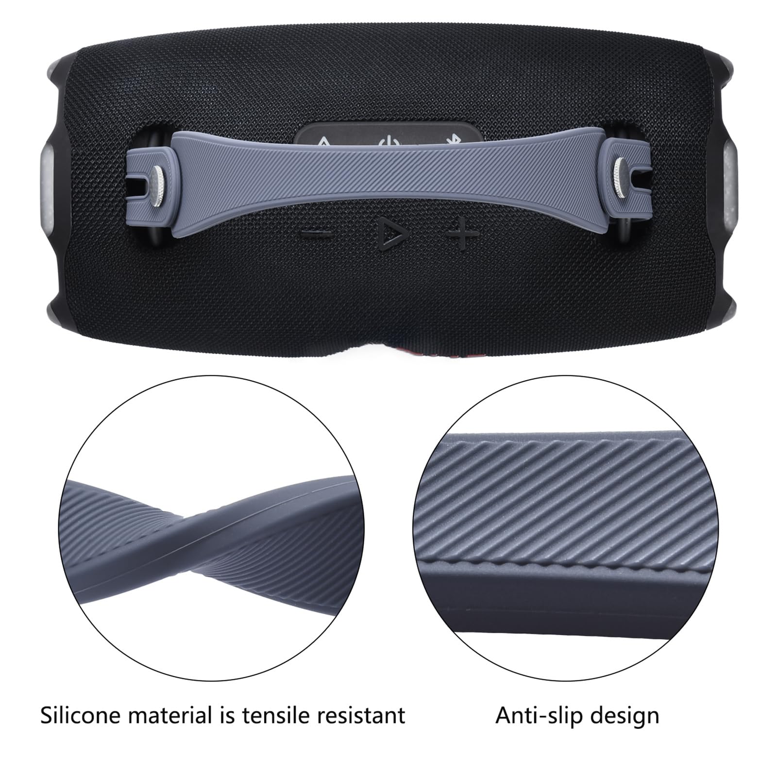 Dragonne en silicone Bluetooth JBL Xtreme 4/3/2, sangle portable antidérapante, douce pour la peau (bleu)