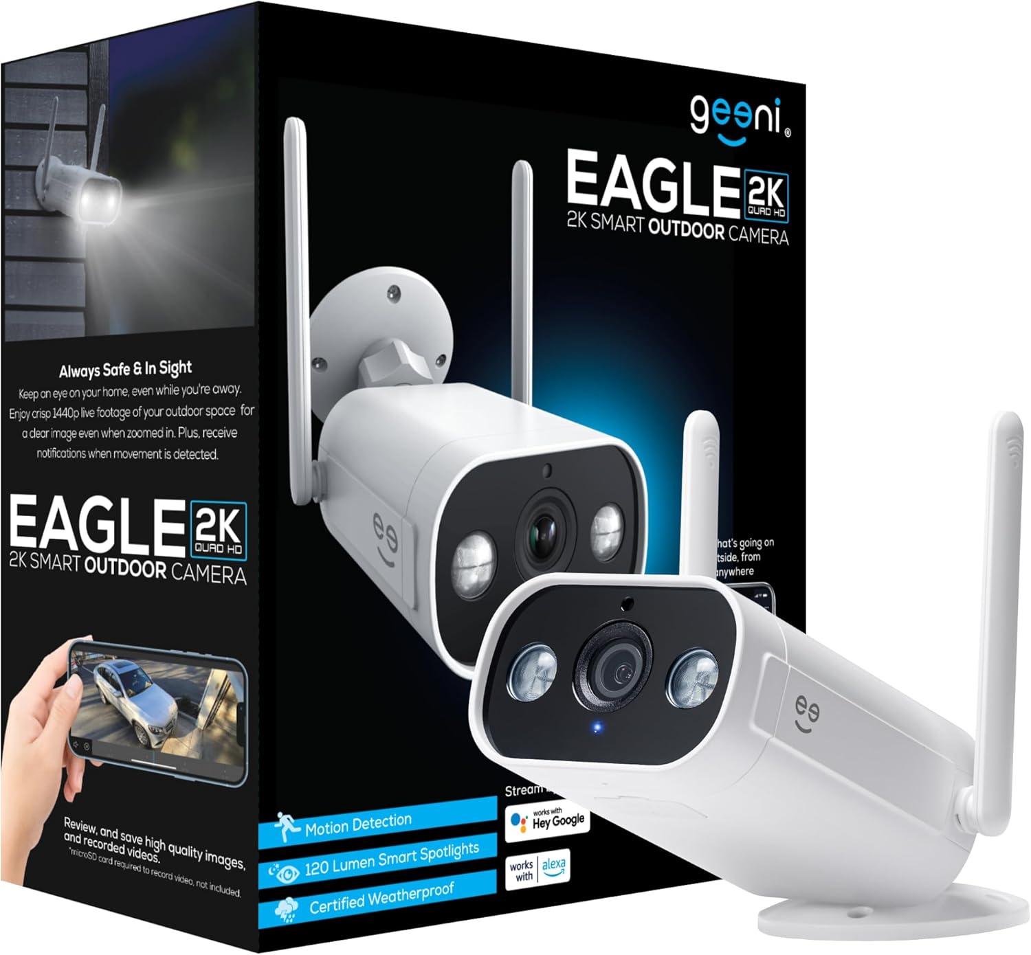 Geeni Eagle 2K Security Surveillance Camera Outdoor 2