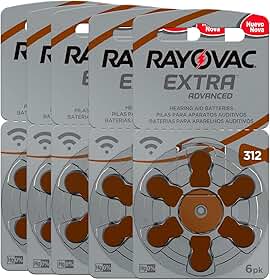 Pilha Auditiva 312 Rayovac Bateria Pr41 kit 30 unidades