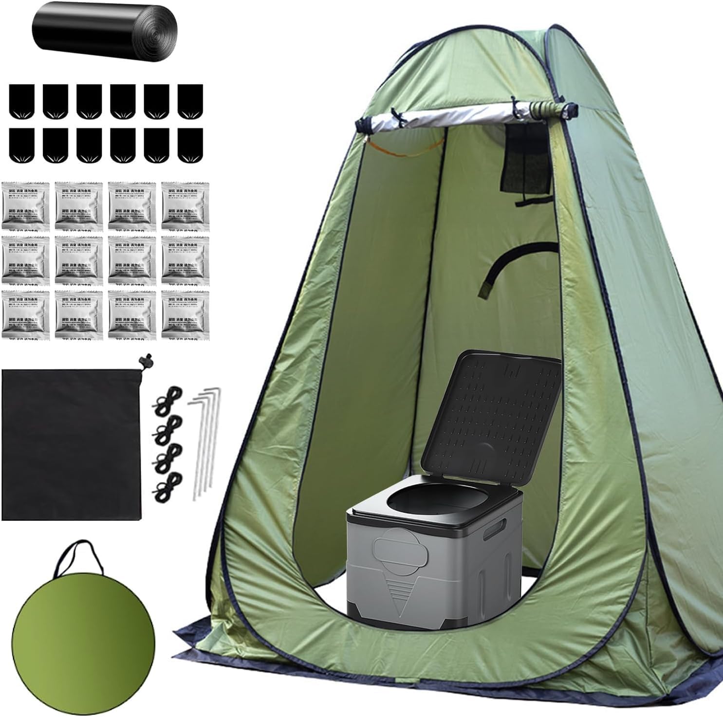 簡易トイレセット 防災 トイレ えテント折りたたみ アウトドア キャンプ 防災グッズ 簡易トイレ ポータブルトイレ